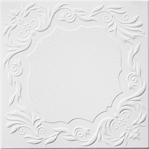 Плитка потолочная белая ламинированная Солид С-2066/36 (упак.144 шт.)