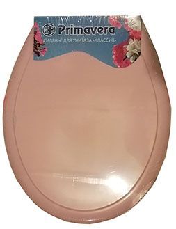 Крышка для унитаза жесткая розовая "Классик"