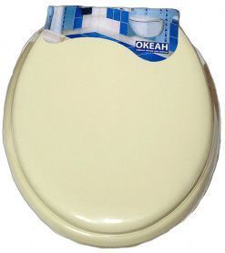 Крышка для унитаза мягкая бежевая (кремовая)