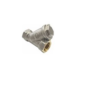 Фильтр сетчатый для ВОДЫ   1/2" ВР/ВР латунный под пломбу НИКЕЛИР-Й VALFEX 46Б5фт1 (120/30)