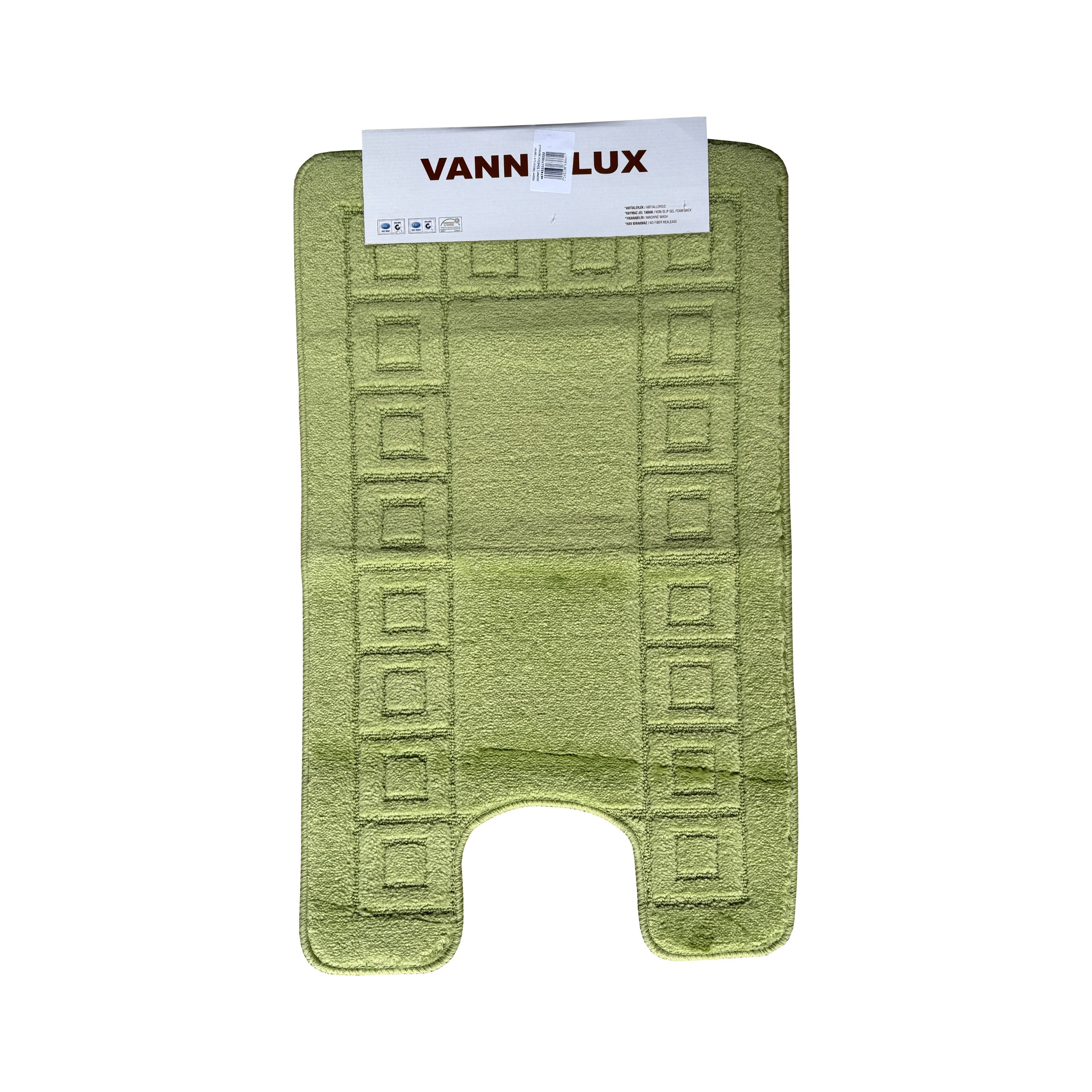Коврик Vanna Lux туалет (1предмет) 50х80см зеленый