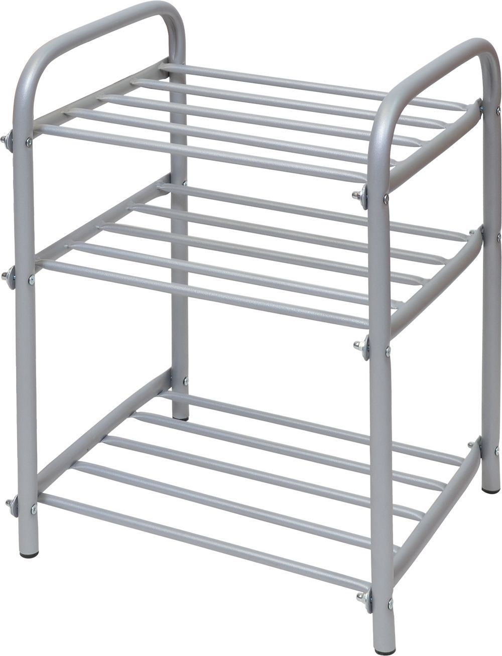 Этажерка 1 для обуви разборн. ЭТ1/МС (700х660х300) 4 полки. матовый серый Ника