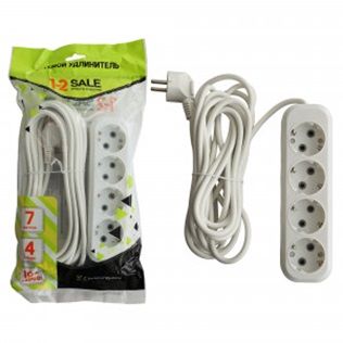 Сет. удлинитель ПВС 3х1 4роз. 7м 16А земля (корпус АБС-пластик) E1М