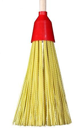 Метла пластиковая круглая большая с колпаком №10 ВИР с черенком В/С*