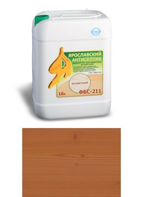 ФБС-211 тонированный антисептик цвет: тик 10 л (уп.2 шт.)