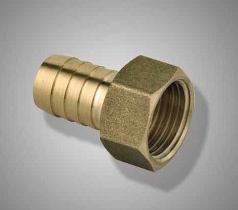 Штуцер (переходник) F 361.1004 резьбовой латун. (Ф10х1/2F внут) (уп.5шт.)