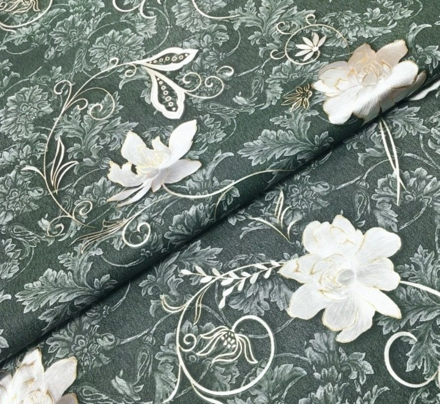 Клеенка на тк.основе лазерная "Жемчуг с принтом" 21696 (1.37х20м)