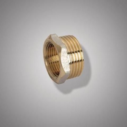 Футорка резьбовая латун. F 335.0604 (BX1" M*1/2F) (уп.2шт.)