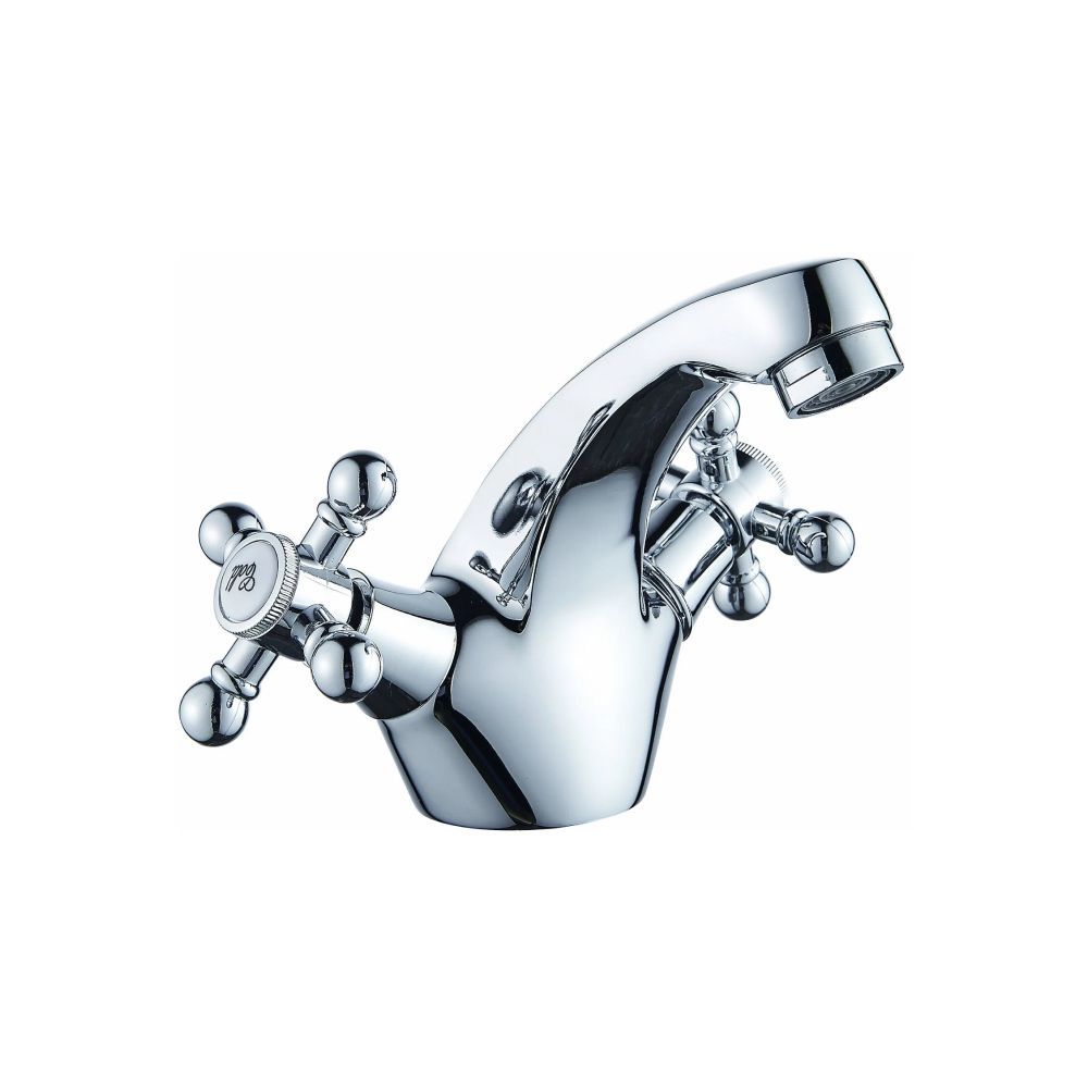 Смеситель для раковины двухручковый  хром  Potato Эверест B10-333