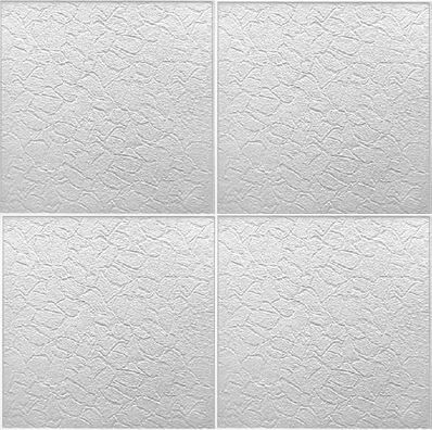 Плитка потолочная белая штампованная Берлин/48 (упак 192шт.)