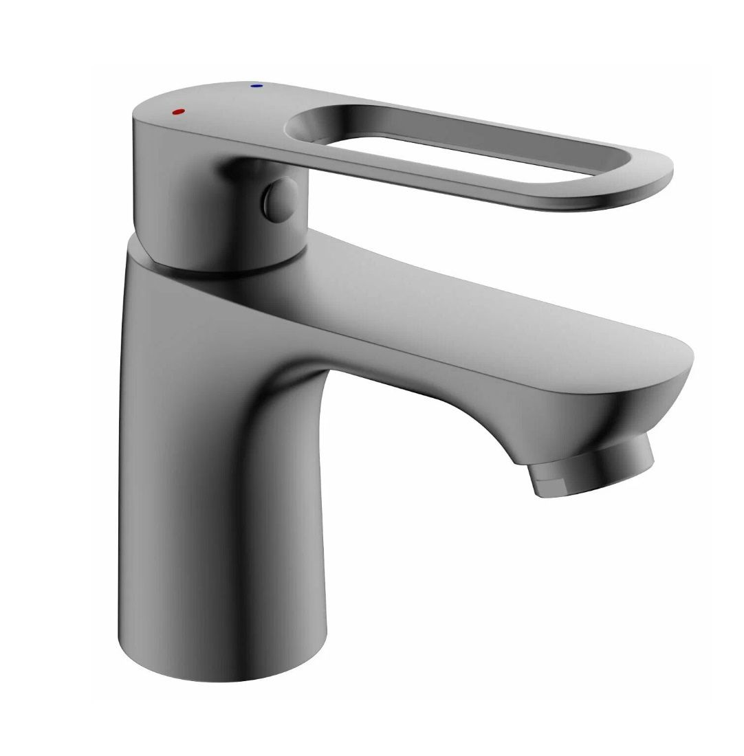 Смеситель для раковины монокомандный  брезентово-серый  Potato Эверест B10-15319