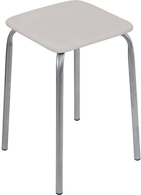 Табурет "Эконом" ТЭ3/С на 4-х опор.(квадр.сидение. ДСП) сер. Ника