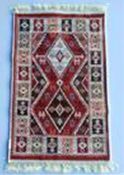 Коврик из хлопка 60*120 крем./кор. UK70431 Kilim Usak