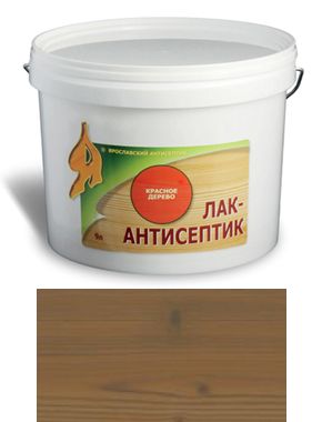 ЛАК-АНТИСЕПТИК деревозащитный состав цвет: палисандр 9 л (уп.1 шт.)