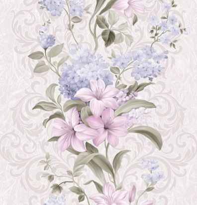 Обои Лилия гофра С14Ф-03 0,5м*10м (упак. 15 рул. Саратов)