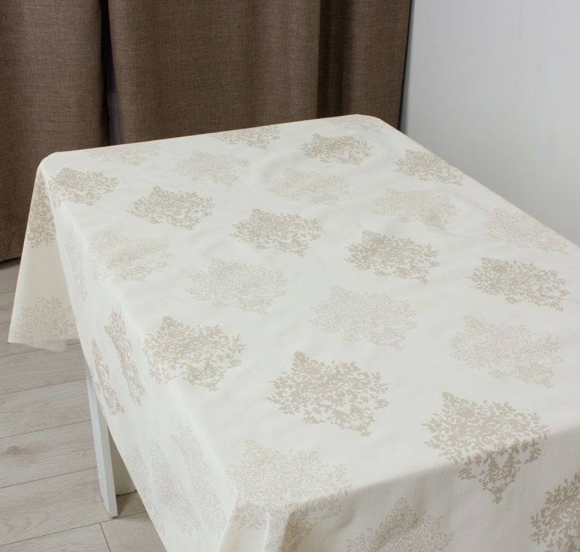 Клеенка ажурная "Lace Print" YD-B1202C, беж. (1,37х20м)