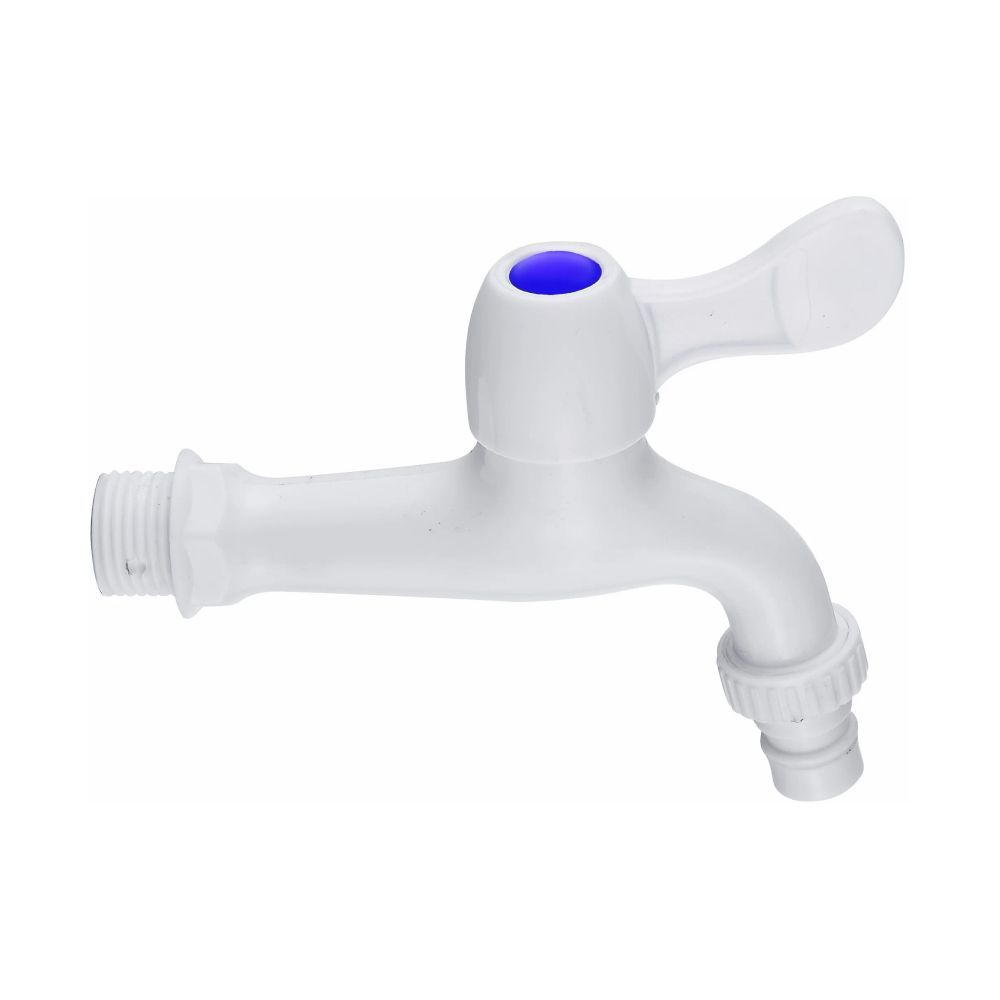 Кран водоразборный одноручковый на холодную воду белый  Potato Эверест B48-338