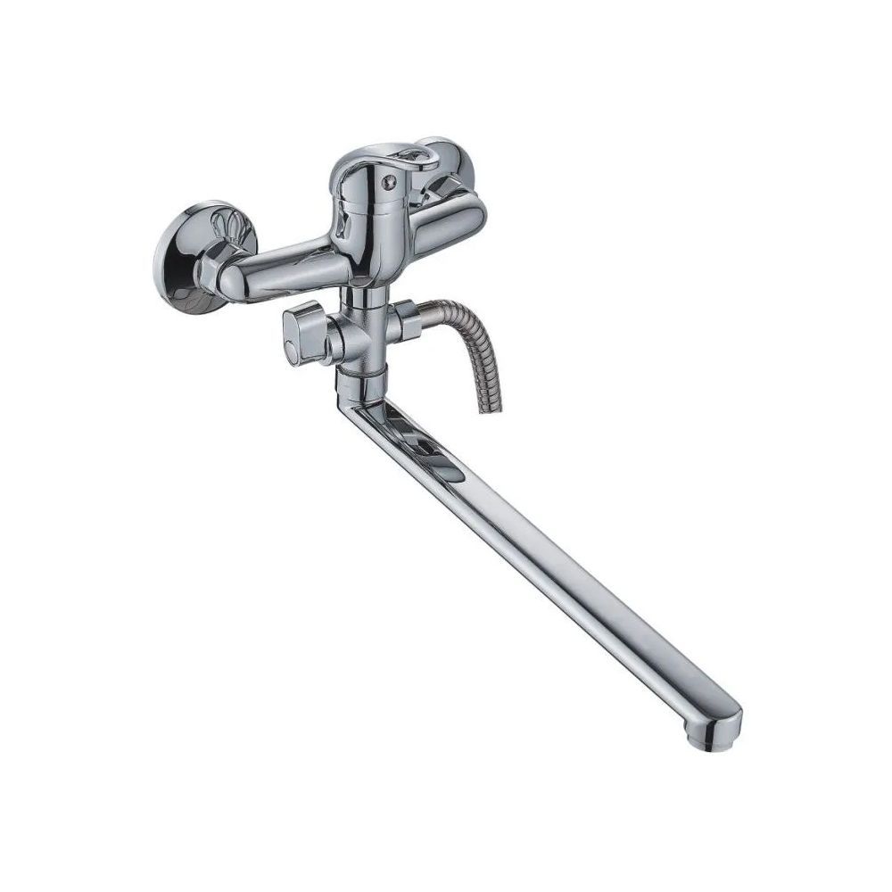 Смеситель для ванны и умывальника монокомандный  хром  Potato Эверест B21-040