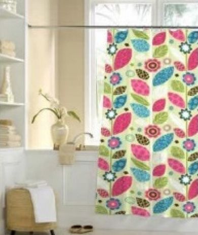 Штора для ванной тканевая 30256, Reaction, "Залел", 180*200