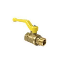 Кран шаровой N/P59 для ГАЗА    1/2" ВР/НР ручка-рычаг, латунный VALFEX 11Б27фтМ (80/20)