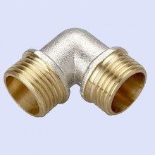 Уголок резьбовой латун. F 326.0404 (L1/2M*1/2М) (уп.5шт)