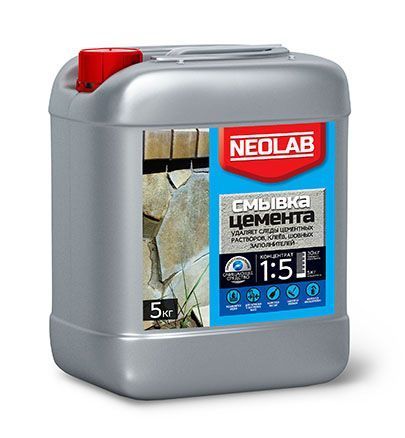 СМЫВКА ЦЕМЕНТА концентрат 1:5 (5 кг) (уп.4 шт.) NEOLAB