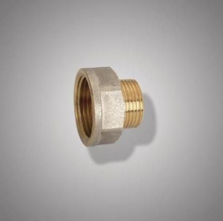 Переходник резьбовой латун. F 322.0403 (S1/2F*3/8M) (уп.10шт.)