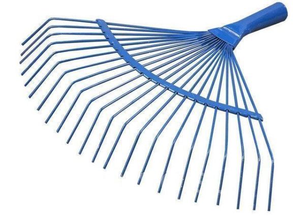 Грабли веерные 22 зуб. проволочные большие порош.окр. (упак.10шт.)