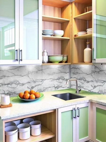 Пленка с/к Делюкс Professional арт.12020007 (серый мрамор) 0.45х6м