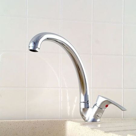 Смеситель для кухни монокомандный  хром  Potato Эверест B53-032