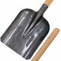 Лопата совковая рельсовая сталь с РЕБРАМИ ЖЕСТКОСТИ (упак.12шт) с черенком* (КИТАЙ)