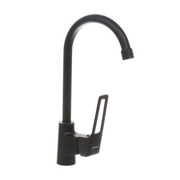 Смеситель для кухни монокомандный  черный  Potato Эверест B40-1546