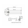 Полотенцедержатель поворотный тройной   P1813 (18 серия)