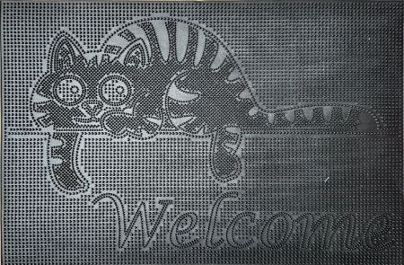 Коврик резиновый PIN MAT 40х60 (котенок)