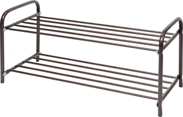 Этажерка "Комфорт2" низкая (360х330х800) 2-х ярусн.разборн. ЭТК2/А медн.антик Ника