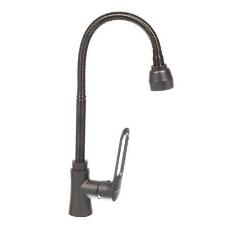 Смеситель для кухни монокомандный  брезентово-серый  Potato Эверест B58-15319