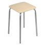 Табурет "Эконом" ТЭ3/СК на 4-х опор.(квадр.сидение. ДСП) слон.кость. Ника