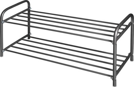 Этажерка "Комфорт2" низкая (360х330х800) 2-х ярусн.разборн. ЭТК2/Ч черн. Ника
