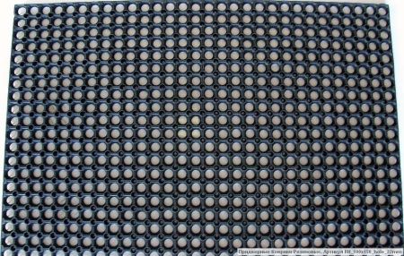 Коврик резиновый грязесборный дырка 100х200 толщ.16мм