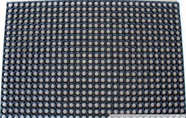 Коврик резиновый грязесборный дырка 100х200 толщ.16мм