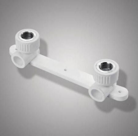 Планка для смесителей(угольник с крепл.двойной) F 119.2004 ППР латунь (ZL20*1/2F*20) (уп.5шт)