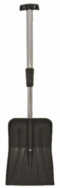 Лопата для снега пластиковая 335*260 без мет.планки с АЛЮМ.ЧЕРЕНКОМ и Т-ручкой №6/1