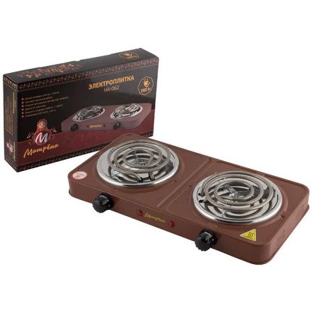 Электроплитка  Матрена МА-063 (2конф. 1,0кВт,+1,0кВт, диск) нерж.