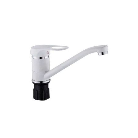 Смеситель для кухни монокомандный  белый  Potato Эверест B49-0257