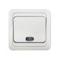 Выключатель CLASSICO 2121 белый с индикатором