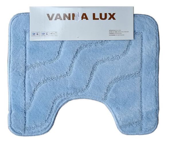 Коврик Vanna Lux туалет (1предмет) 40х50 см голубой