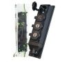 Колодка ОУ четверная 4гн. с загл. каучук 2P+PE 1x16A 220-240V IP44 черн. (Турция) E1M
