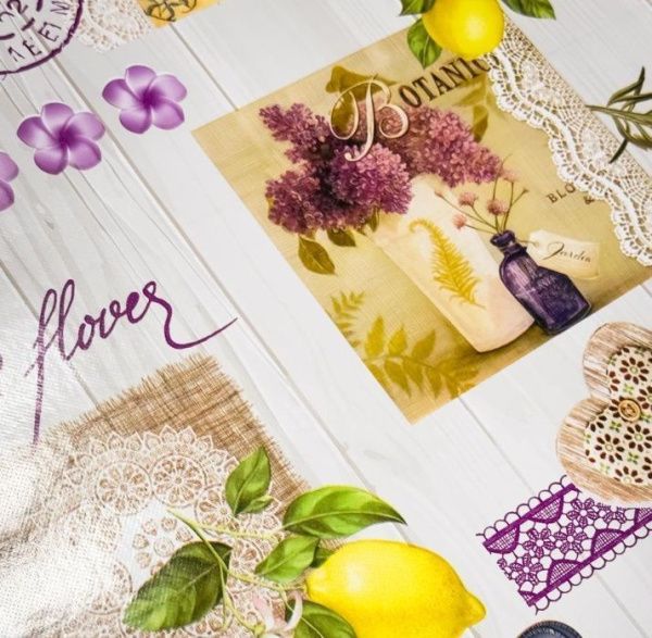 Клеенка на нетк.основе "Mirror" M 81914 A Открытка с цветами (1,40х20м)