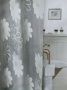 Штора для ванной тканевая белая, 1251, "Залел", 180*200