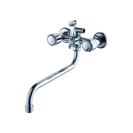 Смеситель для ванны и умывальника монокомандный  хром  Potato Эверест B22-345